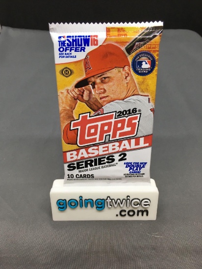 Factory Sealed 2016 Topps Baseball SERIES 2 Hobby Set 10 Card Pack