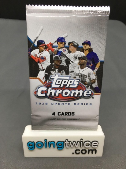 Factory Sealed 2020 Topps CHROME UPDATE Series Baseball 4 Card Pack