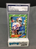 PSA Authenticated Hand Signed 1986 Topps Football #161 JERRY RICE 49ers Rookie Trading Card