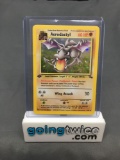 1999 Pokemon Fossil 1st Edition #1 AERODACTYL Holofoil Rare Trading Card from Collection