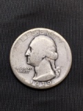 1939 United States Washington Silver Quarter - 90% Silver Coin