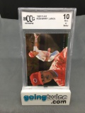 BCCG Graded 1995 Fleer Flair Baseball #339 BARRY LARKIN Reds Trading Card - 10