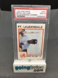 PSA Graded 1987 Procards Baseball #700 BERNIE WILLIAMS Yankees Rookie Trading Card - MINT 9