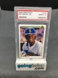 PSA Graded 1990 Upper Deck Baseball #156 KEN GRIFFEY JR Mariners Trading Card - NM-MT 8