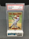 PSA Graded 1999 Topps Baseball #220 MARK MCGWIRE Cardinals Home Run Record Trading Card - MINT 9