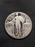1930 United States Standing Liberty Silver Quarter - 90% Silver Coin