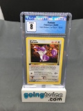 CGC Graded 2000 Pokemon Team Rocket 1st Edition #66 RATTATA Trading Card - NM-MT 8