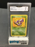 GMA Graded 2000 Pokemon Team Rocket #56 EKANS Trading Card - NM 7