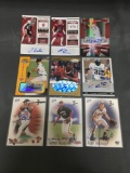 9 Card Lot of CERTIFIED AUTOGRAPHED Sports Cards from Huge Collection - WOW