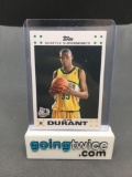 2007-08 Topps White Border #2 KEVIN DURANT Sonics Nets Warriors ROOKIE Basketball Card - HOT!