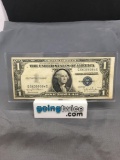 1935-D United States Washington $1 Silver Certificate Bill Currency Note