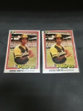 2 Card Lot of 1981 Donruss OZZIE SMITH Cardinals Padres Vintage Baseball Cards