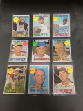 9 Card Lot of 1967 Topps Vintage Baseball Cards from Huge Collection