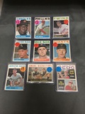 9 Card Lot of 1964 Topps Vintage Baseball Cards from Huge Collection