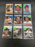 9 Card Lot of 1964 Topps Vintage Baseball Cards from Huge Collection