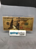 Lot of 8 Gold Dollar Banknotes Including DONALD TRUMP $1k Bill - Found at Estate