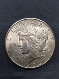 1923-S United States Peace Silver Dollar - 90% Silver Coin from Estate