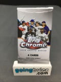 Factory Sealed 2020 Topps CHROME UPDATE Series Baseball 4 Card Pack