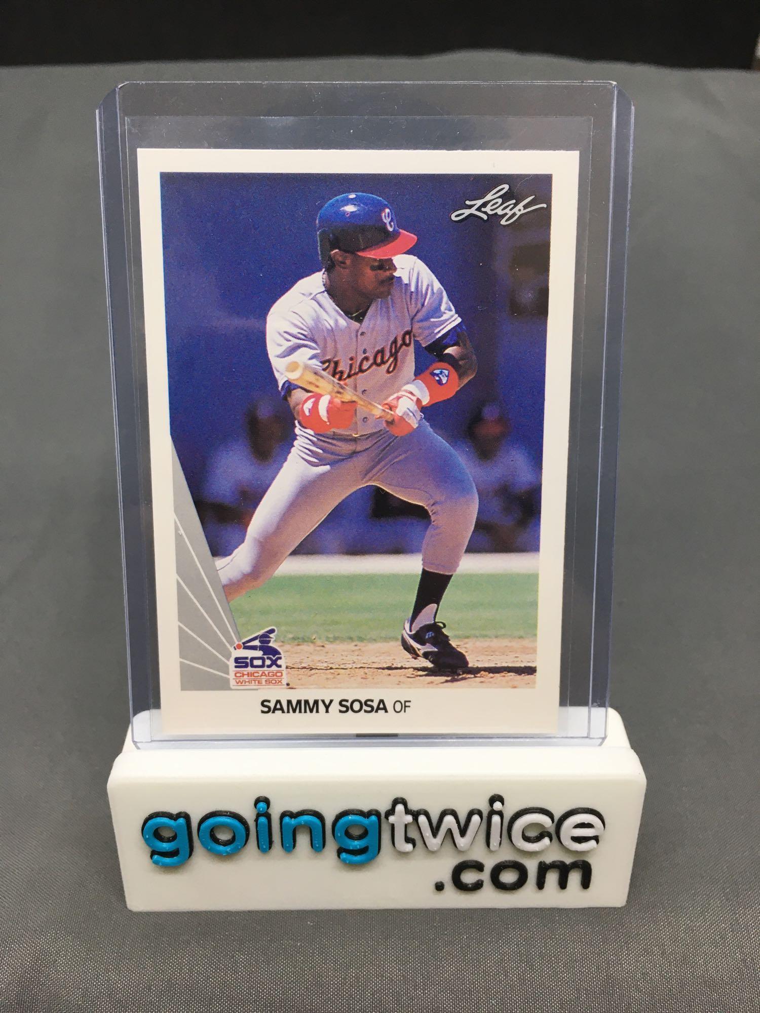 1990 Leaf #220 SAMMY SOSA White Sox Cubs ROOKIE