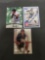 3 Card Lot Hand Signed Autographed Baseball Cards - Todd Dunwoody, Dorothy Harrell, Jeremy Blevins