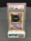 PSA Graded 1999 Pokemon Base Set 1st Edition Shadowless #50 GASTLY Trading Card - NM-MT 8