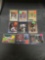 9 Card Lot of Serial Numbered BASEBALL Cards from Huge Collection with Stars & Low Numbered - WOW