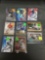 9 Card Lot of Serial Numbered BASEBALL Cards from Huge Collection with Stars & Low Numbered - WOW