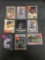 9 Card Lot of MICKEY MANTLE New York Yankees Baseball Cards from Huge Collection