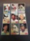 9 Card Lot of 1961 Topps Vintage Baseball Cards from Nice Collection