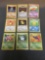 9 Count Lot of Vintage Pokemon 1st Edition Trading Cards From Huge Collection