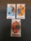 3 Card Lot of Vintage 1969-70 Topps Basketball Cards from Huge Estate Collection