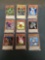 9 Card Lot of Gold Symbol 1st Edition YUGIOH Card - Mostly Older Sets - From Huge Collection Find!