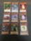 9 Card Lot of Gold Symbol 1st Edition YUGIOH Card - Mostly Older Sets - From Huge Collection Find!