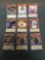 9 Card Lot of Gold Symbol 1st Edition YUGIOH Card - Mostly Older Sets - From Huge Collection Find!