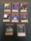 9 Card Lot of Gold Symbol 1st Edition YUGIOH Card - Mostly Older Sets - From Huge Collection Find!