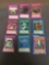 9 Card Lot of Gold Symbol 1st Edition YUGIOH Card - Mostly Older Sets - From Huge Collection Find!