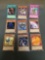 9 Card Lot of Gold Symbol 1st Edition YUGIOH Card - Mostly Older Sets - From Huge Collection Find!