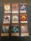 9 Card Lot of Gold Symbol 1st Edition YUGIOH Card - Mostly Older Sets - From Huge Collection Find!