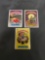 Lot of 3 1985 GARBAGE PAIL KIDS Series 1 Trading Card from Estate Collection