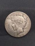 1923-S United States Peace Silver Dollar - 90% Silver Coin from Estate