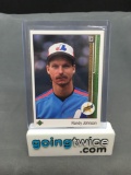 1989 Upper Deck Baseball #25 RANDY JOHNSON Expos Rookie Trading Card