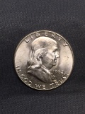 1962-D United States Franklin Silver Half Dollar - 90% Silver Coin from Estate