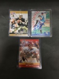 3 Card Lot Hand Signed Autographed Sports Cards - AJ Burnett, John Fourcade, Steve DeBerg