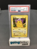 PSA Graded 1999 Pokemon Base Set Shadowless #58 PIKACHU Red Cheeks Trading Card - NM-MT+ 8.5