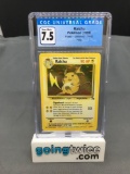 CGC Graded 1999 Pokemon Fossil Unlimited #14 RAICHU Holofoil Rare Trading Card - NM+ 7.5