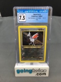 CGC Graded 2000 Pokemon Neo Genesis #13 SKARMORY Holofoil Rare Trading Card - NM+ 7.5