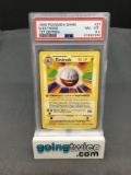 PSA Graded 1999 Pokemon Base Set 1st Edition Shadowless #21 ELECTRODE Trading Card - NM-MT+ 8.5