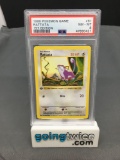 PSA Graded 1999 Pokemon Base Set 1st Edition Shadowless #61 RATTATA Trading Card - NM-MT 8