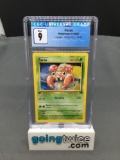 CGC Graded 1999 Pokemon Jungle 1st Edition #59 PARAS Trading Card - MINT 9