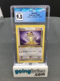 CGC Graded 1999 Pokemon Jungle 1st Edition #56 MEOWTH Trading Card - GEM MINT 9.5